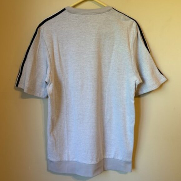 Adidas Gray Athletics Post Game Short Sleeve Crewneck Sweatshirt Men's Size L - Picture 2 of 5